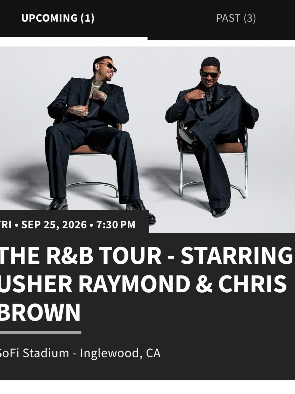 Chris Brown & Usher Tickets